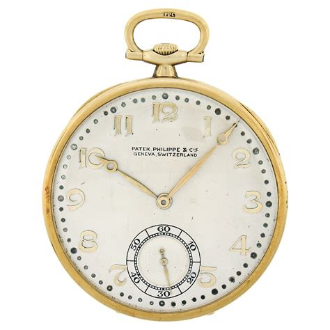 patek philippe yellow pocket watch.